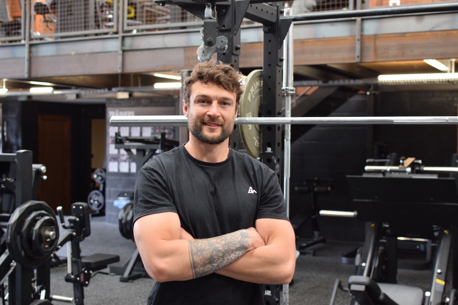Ollie Burman, health & fitness coach, at Graft Haus Gym in Leeds